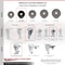 Service Caster 3.5 Inch Phenolic Wheel Swivel 12mm Threaded Stem Caster with Brake SCC SCC-TS20S3514-PHR-TLB-M1215 - alternate 4